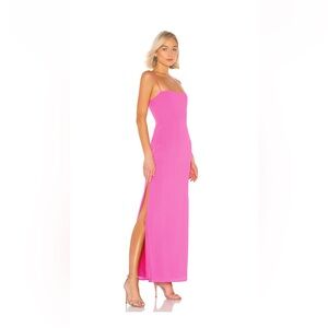 superdown Hot Pink Spaghetti-Strap Column Maxi Dress